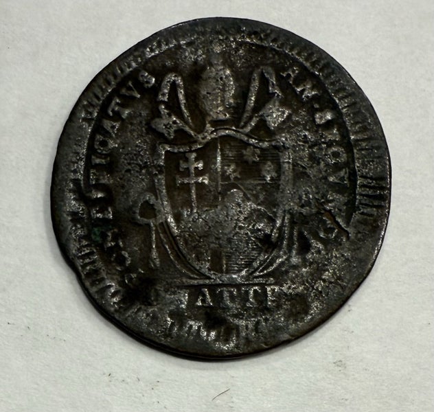 Papal States Copper Quattrino – Pius VII Era – Rome Mint (early 1800s) Carousel 1