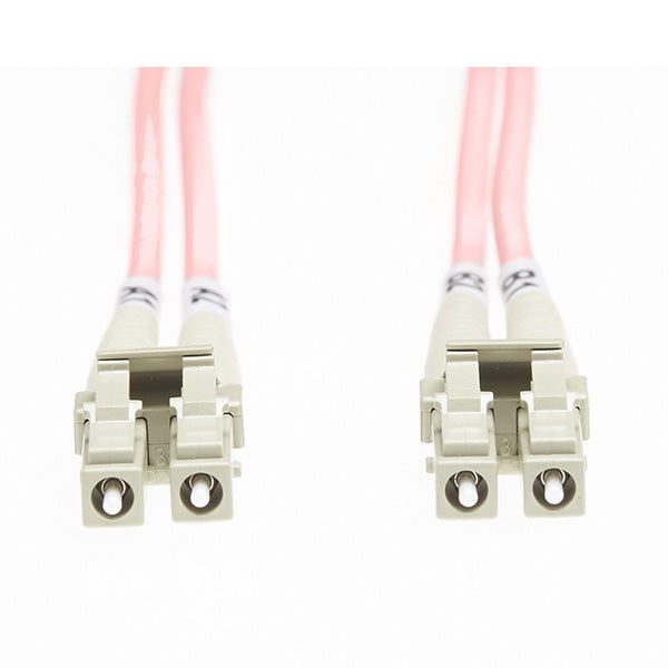 Lc Lc Om1 Multimode Fibre Optic Cable Salmon Pink Carousel 2
