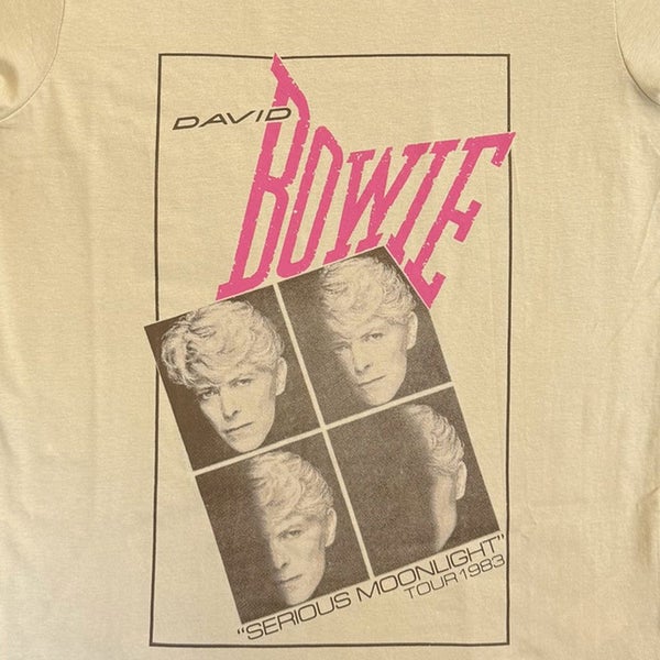 David Bowie T Shirt Serious Moonlight Tour 1983 Logo new Official Mens off White Carousel 2