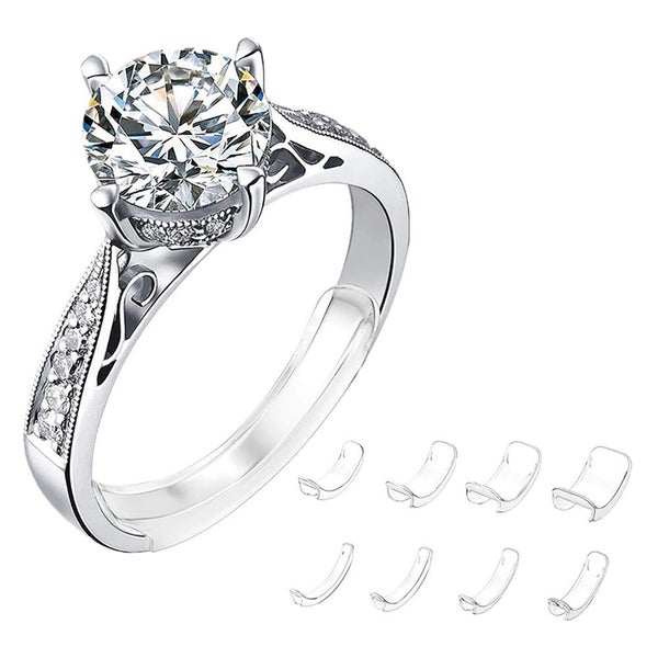 8PCS Set Invisible Ring Size Clip Guard Resizer Reducer Adjuster Tightener Tool Carousel 1