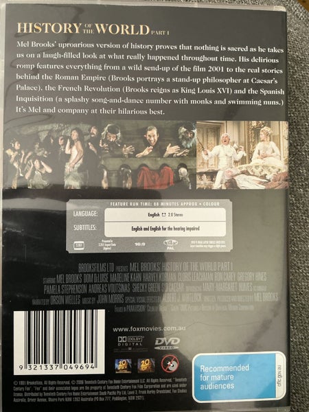MEL BROOKS HISTORY OF THE WORLD PART I ( EXCELLENT CONDITION ) DVD Carousel 2