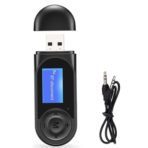 Bluetooth Transmitter Receiver Wireless Audio Adapter for Car Home Speaker Carousel 1