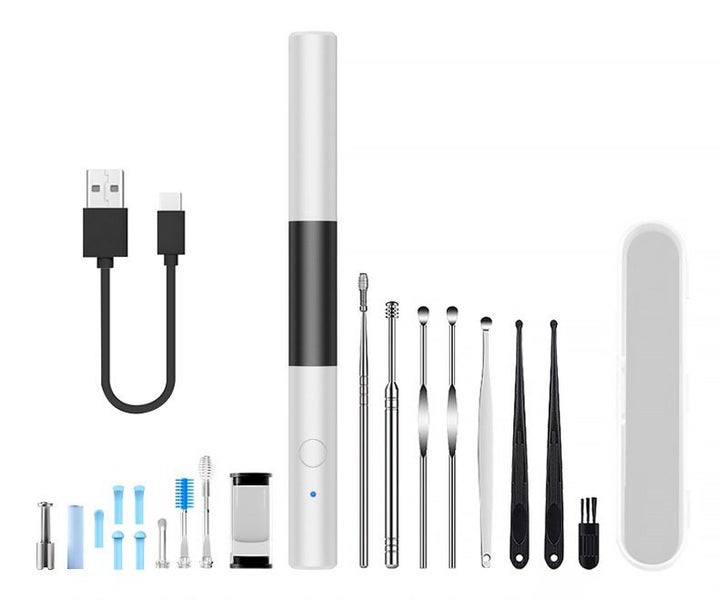 Wireless Smart Visual Ear Cleaner Set - Camera Earwax Removal Tool & Kit - White Carousel 1