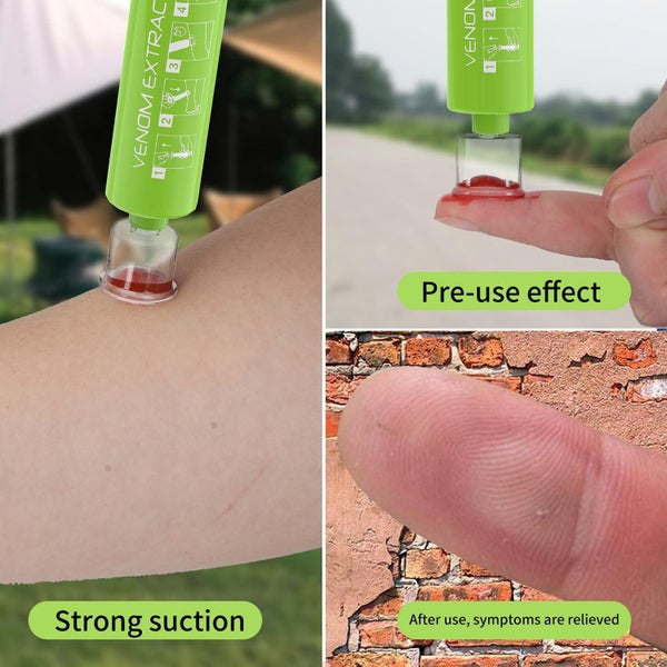 Venom Extractor Outdoor First Aid Suction Tool for Insect and Mosquito Bites Carousel 3