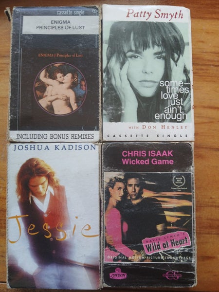 FOUR CASSETTE SINGLES ENIGMA,PATTY SMITH,JOSHUA KADISON ,CHRIS ISAAK Carousel 1