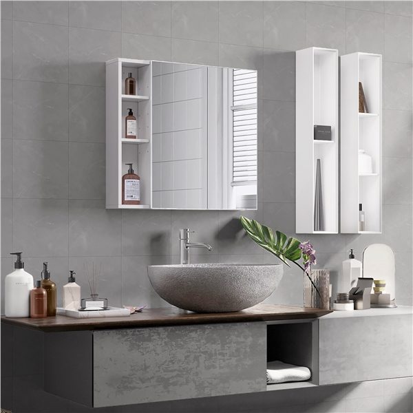 Bathroom Wall Cabinet with Mirror Carousel 11