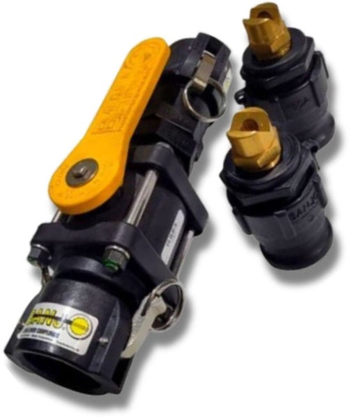 Banjo FG6 hydro-seeder nozzle kit with V150 ball valve, 40 mm (1-1/2 inch) in... Carousel 1