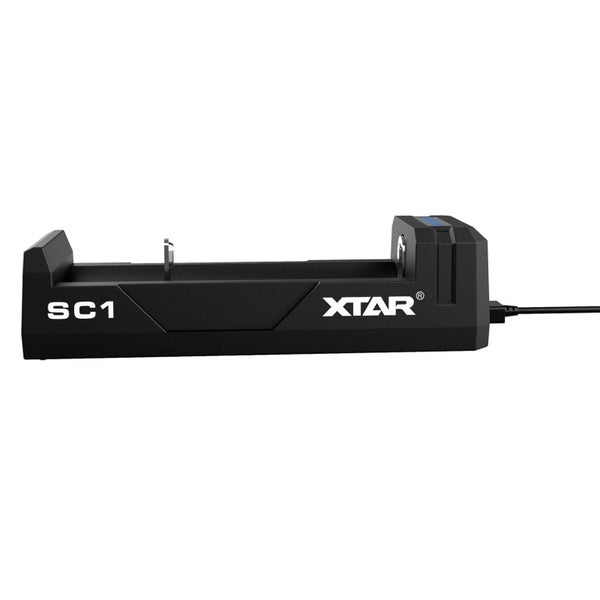 XTAR SC1 Single Slot Battery Charger USB-C Powered 2A Max Charge - 18650 / 18700 Carousel 3