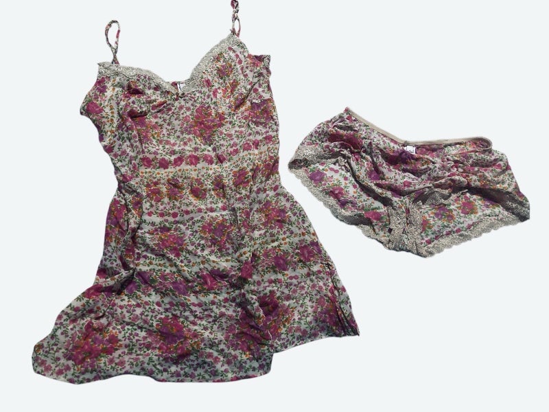 Collette Collette Dinnigan ~ Lingerie Silk Slip & Boxer Set ~ 10-12 Carousel 2