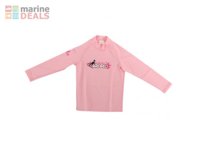 Aropec Lycra Kids Long Sleeve Rash Vest Pink 10 Y… Carousel 2