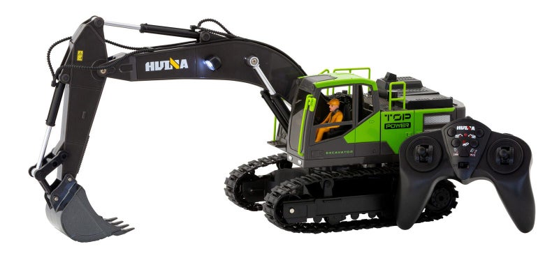 1:18 Scale 13-Channel Alloy Remote Control Excavator Construction Vehicle Wit... Carousel 1