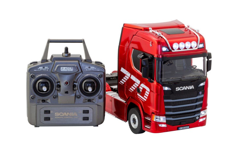 Scania Licensed Remote Control Trailer Head Truck With Lights Sounds & Steeri... Carousel 1