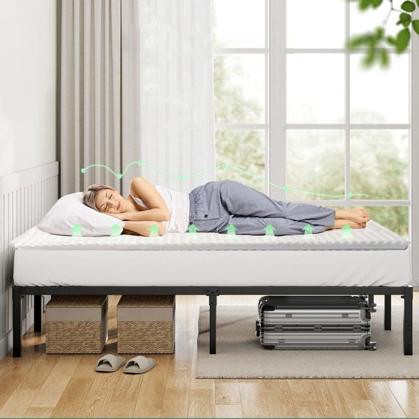 Living Today 8Cm Memory Foam Mattress Topper With Bamboo Cover Single Size Carousel 2