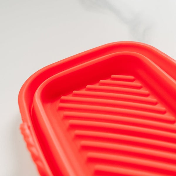 Cook Easy Collapsible Silicone Air Fryer Oven Microwave Liner Rectangle Carousel 2