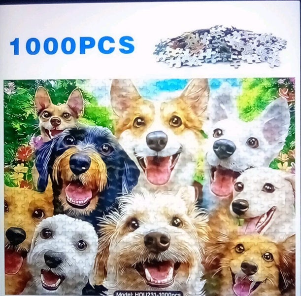 THE CATTAGE -Adorable 1000pc Dog Jigsaw For The Puzzler & Dog Enthusiast Carousel 1