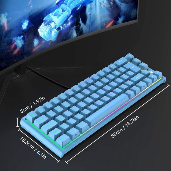Hod Health & Home 67 Keys Layout Design Mechanical Gaming Keyboard Pc Ps4 Rgb Ba Carousel 2