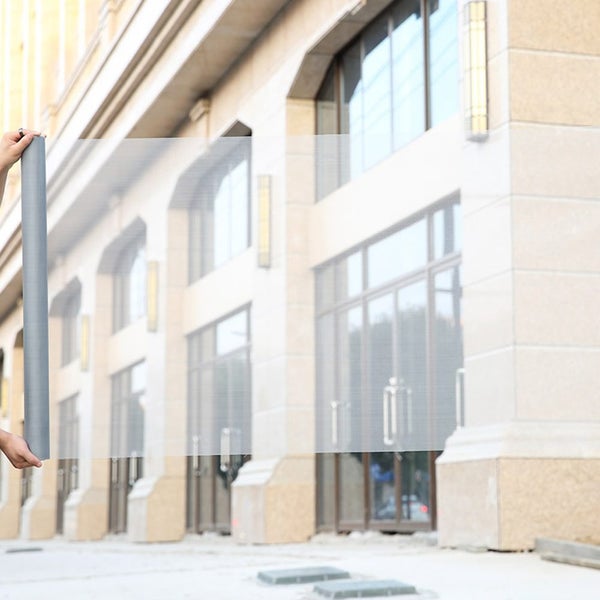 Window Screen Mesh Adjustable Window Fly Net Roll Screen Replacement-Black Carousel 2