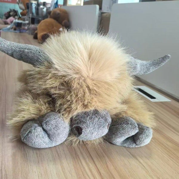 Highland Cow Weighted Stuffed Animal No Heating Pack 400g Warm Christmas Gift Carousel 2