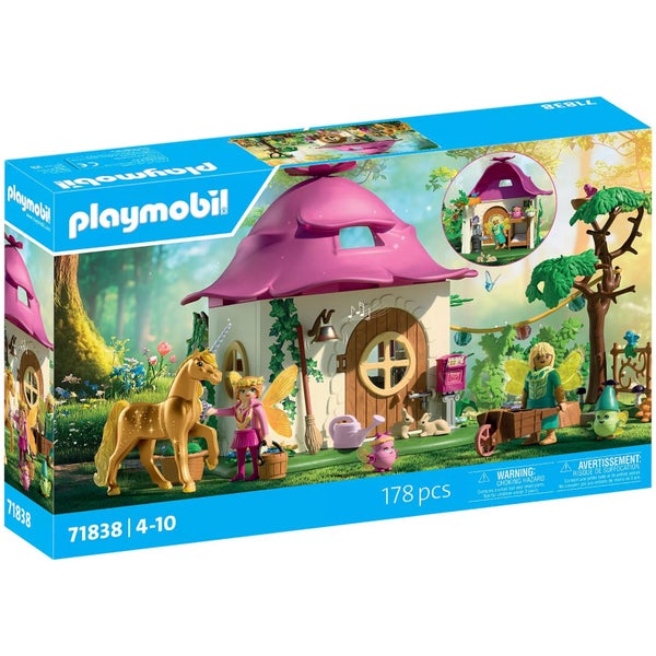 Playmobil Cozy Fairy Home with Golden Unicorn Carousel 1
