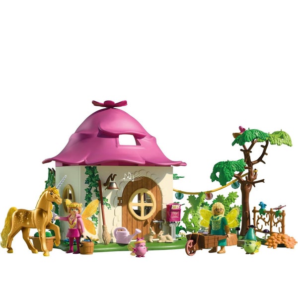 Playmobil Cozy Fairy Home with Golden Unicorn Carousel 2