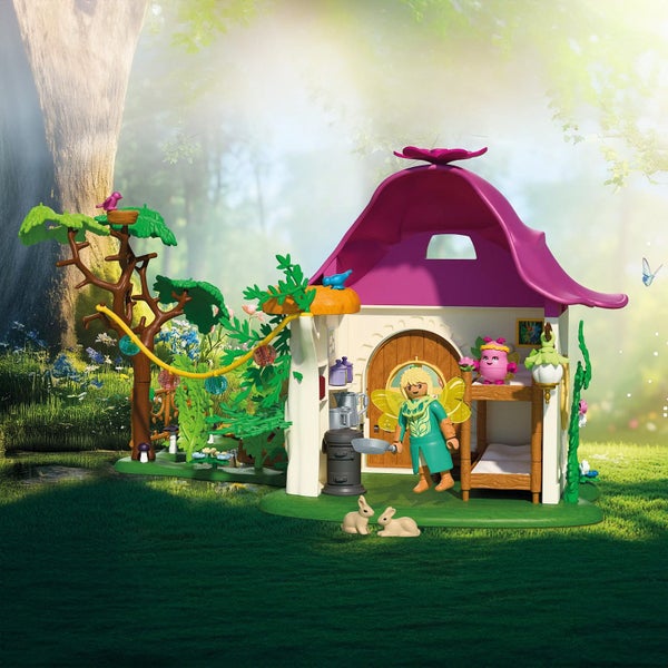 Playmobil Cozy Fairy Home with Golden Unicorn Carousel 6