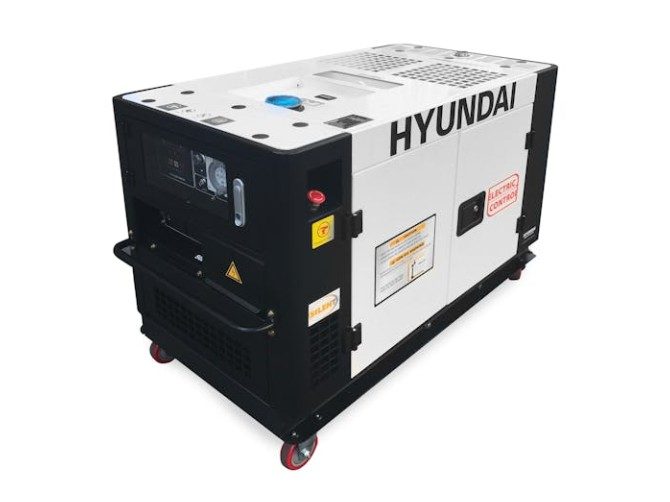 Hyundai Diesel Silent Generator 9500W 3 Phase Carousel 2