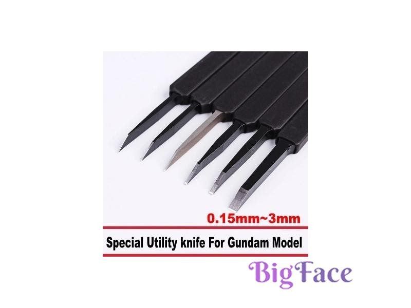 Model Building Tool Utility Knife Carving Knife Burin 0.15mm -3mm With Fixing Carousel 1