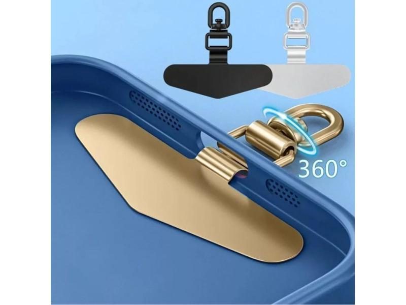 Upgrated 360 Rotatable Steel Phone Tether Tab Metal Patch Gasket Cellphone Carousel 2