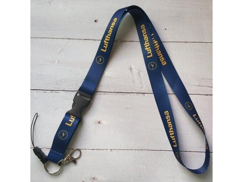1 PC Navy Blue Lufthansa Lanyard For Phone/ID Card Holder Carousel 1