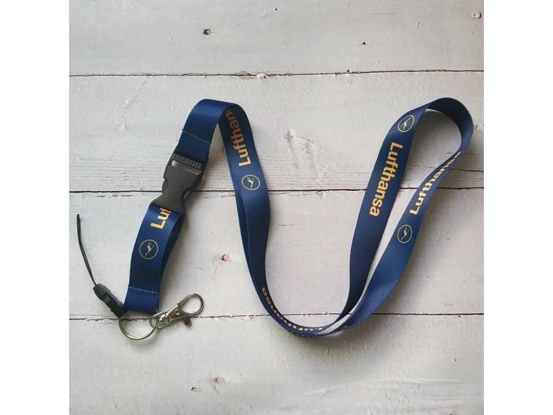 1 PC Navy Blue Lufthansa Lanyard For Phone/ID Card Holder Carousel 4