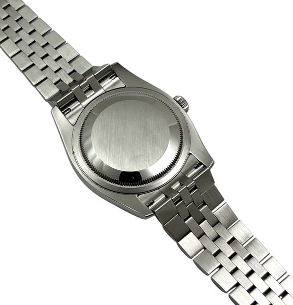 Rolex Oyster Datejust Black DIAMOND DIAL Steel Mens Wristwatch 2008 Ref 116234 Carousel 11