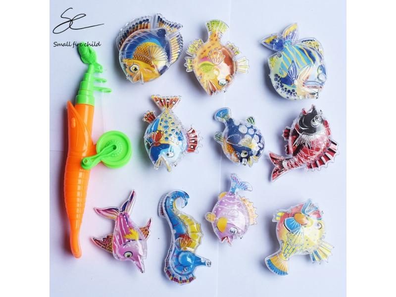 11pcs/Set Magnetic Fishing Toys Game For Kids Outdoor Hobbies Carousel 2