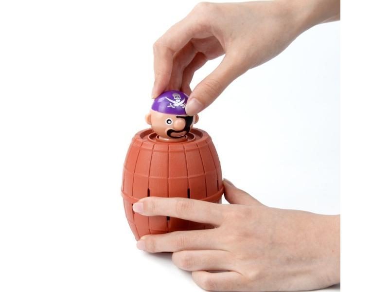Kids Funny Gadget Pirate Barrel Game Toys For Children Lucky Stab Pop Up Toy Carousel 4