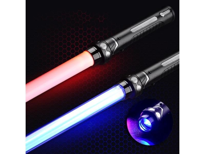 New 80/66cm Lightsaber Dueling RGB Laser Sword Toys Light Saber 7 Colors Kids Carousel 4