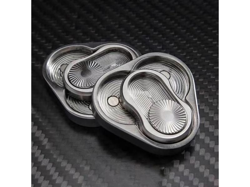 Magnetic Fidget Slider Adult EDC Metal Fidget Toy ADHD Hand Spinner Autism Carousel 4
