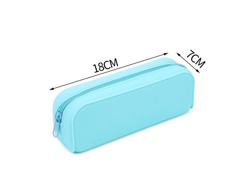 Waterproof Soft Silicone Pencil Case Candy Color Pencil Stationery Box Large Carousel 3