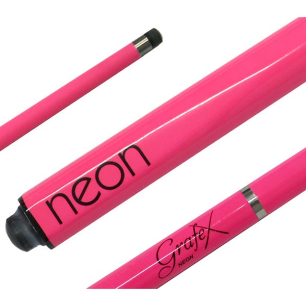 GRAFEX Pool Snooker Billiard Cue NEON PINK Graphite multi-weight system Carousel 1