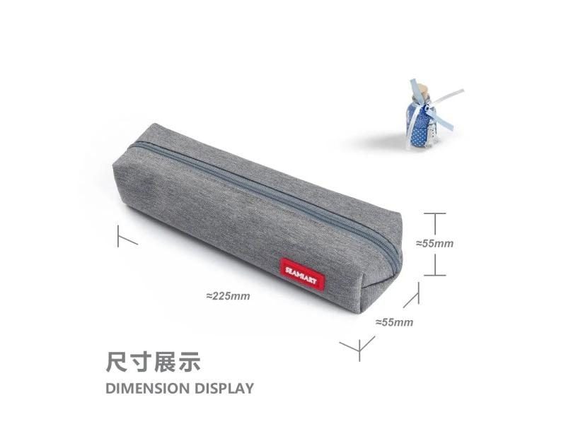 1pc Small Solid Color Simple Zipper Kawai Pencil Case Mini Pen Bags Papeleria Carousel 3