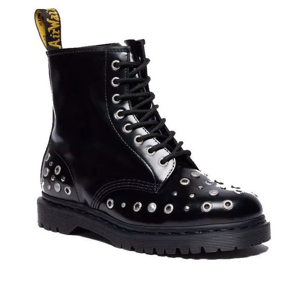Dr Martens 1460 Hardware HDW Buttero Leather Boot Black Carousel 1