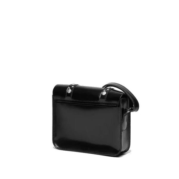 Dr Martens 7 Inch HDW Hardware Leather Cross Body Satchel Black Carousel 7