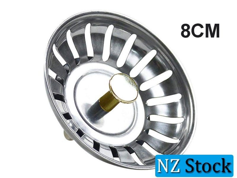 Stainless Steel Kitchen Sink Drain Strainer Waste Plug Sink Filter Carousel 1