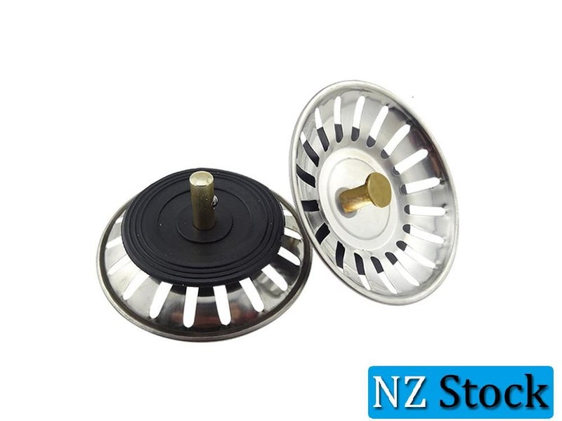 Stainless Steel Kitchen Sink Drain Strainer Waste Plug Sink Filter Carousel 2