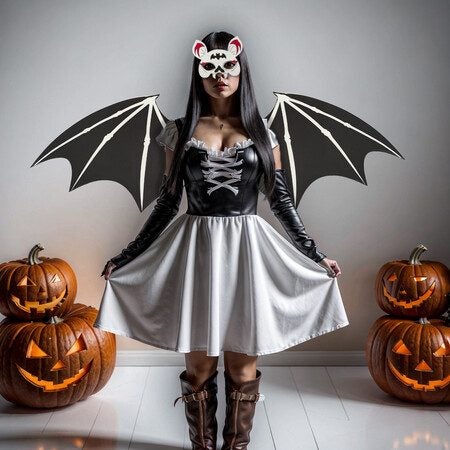 Halloween Bat Wings Mask Set Carousel 4