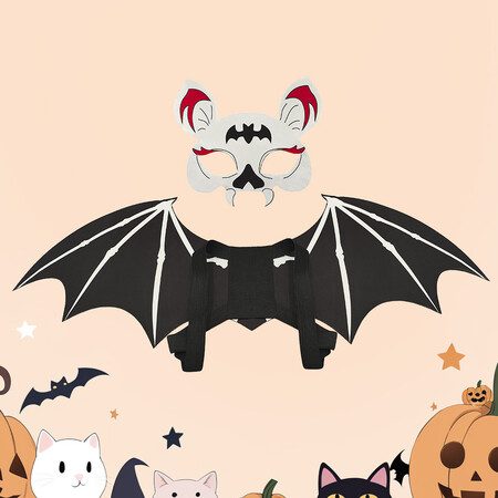Halloween Bat Wings Mask Set Carousel 1