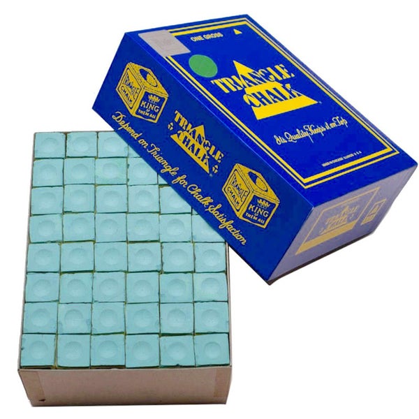 Quality TRIANGLE BULK Pool Snooker Billiard Table Cue Chalk Green 144 Cubes Carousel 1