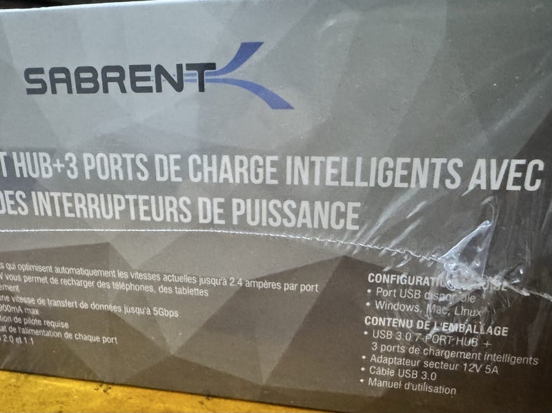 BRAND NEW Sabrent 60W 10-Port USB 3.0 Hub $1 Res Carousel 10