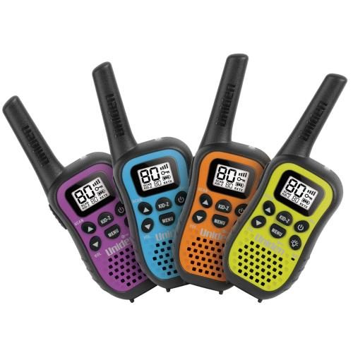 Uniden UH45-4 QUAD PACK 500mW UHF-CB Handhelds - Coloured Face Plates Mini Carousel 1