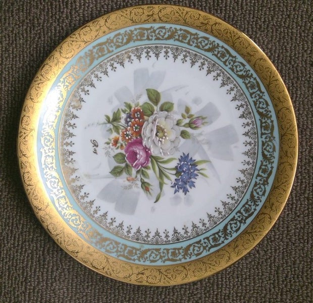 Limoges Hand painted plate Carousel 1