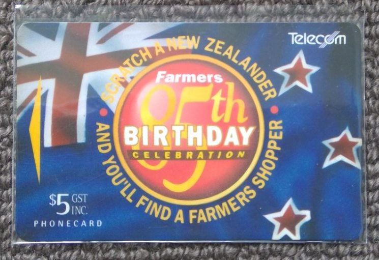 Telecom phone card Farmers 85th Birthday celebration Carousel 1