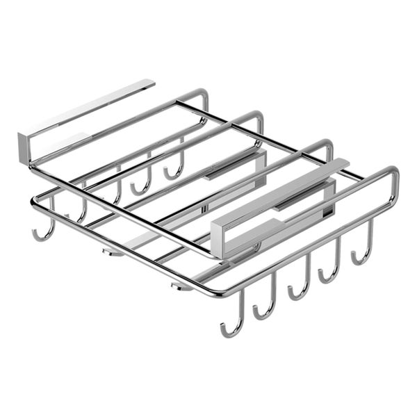 Mug Holder Under Cabinet for Thickness Cabinet Base, Hooks Cup Organizer Ha Carousel 2